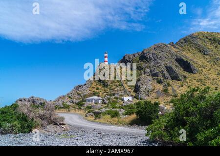 Faro Di Cape Palliser, 1897, Wairarapa, Isola Del Nord, Nuova Zelanda Foto Stock
