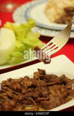 Tava Saç Kavurma - cibo turco tradizionale Foto Stock