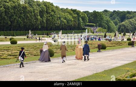 MAINCY, Francia - 11 Giugno 2017: xiii annuale 'Grand Siècle" giorno presso lo Château de Vaux-le-Vicomte (a sud-est di Parigi). Foto Stock