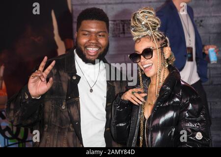 Khalid e Quin (r) partecipano alla prima di 'Bad Boys For Life' al TCL Chinese Theatre di Hollywood, Los Angeles, California, USA, il 14 gennaio 2020. | utilizzo in tutto il mondo Foto Stock