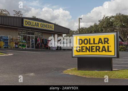 Dollar General Store segno anteriore Foto Stock