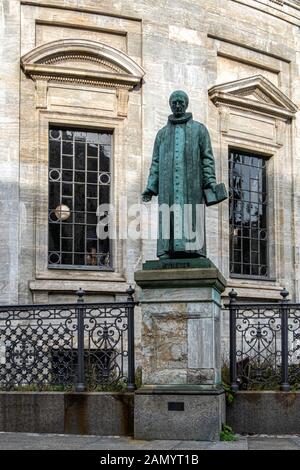 Frederik's Kirke - Rococò stile-Chiesa Evangelica Luterana con grandi verde rame Cupola progettata dall architetto Nicolai Eigtved nel 1740 a Copenhagen Foto Stock