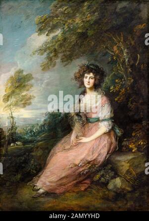 Thomas Gainsborough, Richard Brinsley Sheridan, Ritratto Dipinto, 1787 Foto Stock