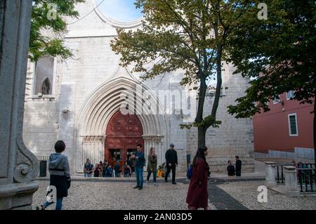 Museo Archeologico Carmo, Largo Do Carmo, Lisbona, Portogallo Foto Stock