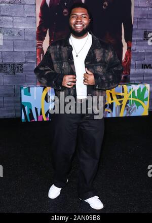 Hollywood, LOS ANGELES, CALIFORNIA, Stati Uniti - 14 GENNAIO: Il cantante Khalid arriva alla Los Angeles Premiere Of Columbia Pictures 'Bad Boys For Life' tenutasi al TCL Chinese Theatre IMAX il 14 gennaio 2020 a Hollywood, Los Angeles, California, Stati Uniti. (Foto Di Xavier Collin/Agenzia Stampa Immagini) Foto Stock