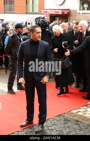 Ismail Özen,Trauerfeier für Jan Fedder, St. Michaelis, Englische Planke, Amburgo, 14.01.2020 Foto Stock