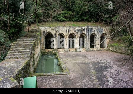La Fonte delle Fate è una fontana pubblica si trova a Poggibonsi, in provincia di Siena. Costruito intorno alla seconda metà del XIII secolo da th Foto Stock