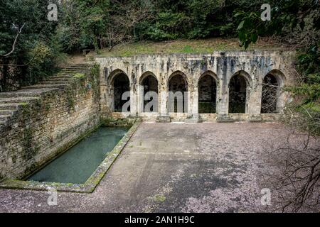 La Fonte delle Fate è una fontana pubblica si trova a Poggibonsi, in provincia di Siena. Costruito intorno alla seconda metà del XIII secolo da th Foto Stock