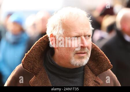 Axel Milberg, Trauerfeier für Jan Fedder, St. Michaelis, Englische Planke, Amburgo, 14.01.2020 Foto Stock