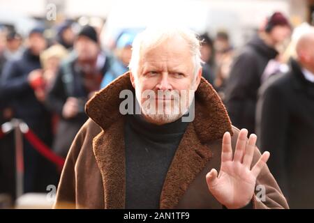 Axel Milberg, Trauerfeier für Jan Fedder, St. Michaelis, Englische Planke, Amburgo, 14.01.2020 Foto Stock