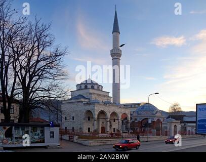 La Moschea di Ferhat Pasha, conosciuta come la Moschea di Ferhadija, Banja Luka, Republika Srpska, Bosnia-Erzegovina. Foto Stock