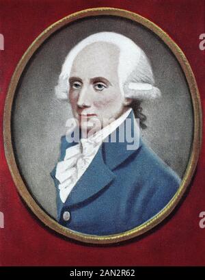Warren Hastings, 6 dicembre 1732 – 22 agosto 1818, uno statista inglese, è stato il primo governatore della presidenza di Fort William, Bengala, capo del Consiglio Supremo del Bengala, e quindi il primo governatore de facto generale dell'India dal 1773 al 1785, / Warren Hastings, 6. Dicembre 1732 - 22. August 1818, ein englischer Staatsmann, War der erste Gouverneur der Präsidentschaft von Fort William, Bengalen, der Vorsitzende des Obersten Rates von Bengalen, und damit der erste de facto Generalgouverneur Indiens ab 1773 bis 1785, Historisch, riproduzione digitale migliorata di un originale da Foto Stock