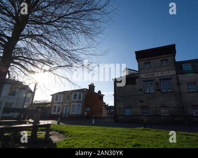 Vista di Southwold nel Suffolk,che mostra vari punti di riferimento Foto Stock