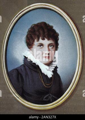 Maria Annunziata Carolina Murat, Marie Annonciade Caroline Murat, nata Bonaparte, 25 marzo 1782 – 18 maggio 1839, meglio conosciuta come Caroline Bonaparte, fu la settima figlia sopravvissuta e terza figlia sopravvissuta di Carlo Buonaparte e Letizia Ramolino, e una sorella minore di Napoleone i di Francia. Era regina di Napoli durante il regno del suo sposo, / Maria Annunziata Carolina Murat, Marie Annonciade Caroline Murat, geb. Bonaparte, 25. März 1782 - 18. Maggio 1839, besser bekannt als Caroline Bonaparte, war das siebte überlebende Kind und die dritte überlebende Tochter von Carlo Buonaparte und L Foto Stock