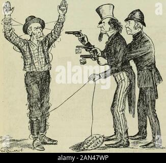 Revisione delle recensioni e del lavoro mondiale . MENTRE I QUACKS NON SONO D'ACCORDO IL PAZIENTE STA MORENDO.DA GIUDICE. Aprile :30, 1893.. UN ALTRO CAMPIONE DI FEDELTÀ. La proposta di inserire lo spago per legare nella lista libera, e di salvare il contadino canadese dalle grinfie di uno YankeeMonopoly, che controlla tutte le fabbriche di cornicione nel Do-minion, è stata votata la scorsa settimana in Casa su una divisione di partito. Da Grip (Toronto;. 7 Maggio. 1H&lt;13. Foto Stock