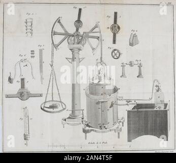 Traité élémentaire de chimie : présenté dans un ordre nouveau et d'après les découvertes modernes ; avec le figure . Plaiic/ie VM.. JPlancAiJX Foto Stock