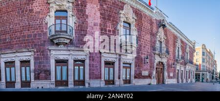 Il palazzo del governo dello Stato di Aguascalientes, in Aguascalientes City, Messico Foto Stock