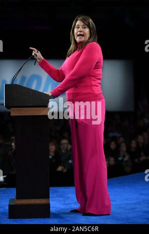 Mike Bloomberg "Donne per Mike' movimento evento kickoff, elezioni presidenziali americane di campagna elettorale, lo Sheraton Hotel, New York - 15 Gen 2020 - Lorraine Bracco Foto Stock
