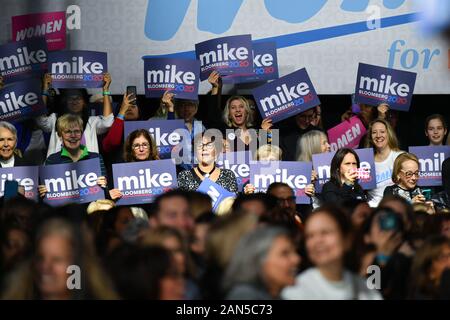 Mike Bloomberg "Donne per Mike' movimento evento kickoff, elezioni presidenziali americane di campagna elettorale, lo Sheraton Hotel, New York - 15 Gen 2020 - Groundswell mov Foto Stock
