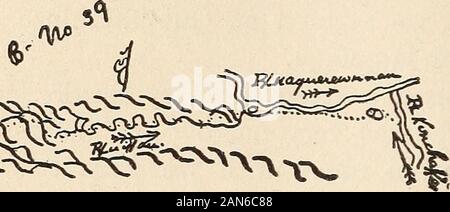 Il deserto trail; o il venture e avventure della Pennsylvania gli operatori sul percorso di Allegheny, con alcuni nuovi annali del vecchio West e le registrazioni di alcuni uomini forti e pessimi . il villaggio di Conchake.1 durante il giorno abbiamo passato molte mountainsand ripidi pendii lungo il detto fiume Conchake, che abbiamo followednearly tutto il tempo. Esso può essere da venti a venticinque toises ampia.La pioggia aveva causato le sue acque di origine; è piuttosto rapido. Il nostro percorso wasnearly sempre S.E. e abbiamo viaggiato almeno sette o otto campionati.Abbiamo notato che le gemme sono state cominciando a venire fuori su th Foto Stock