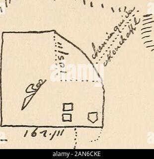 Il deserto trail; o il venture e avventure della Pennsylvania gli operatori sul percorso di Allegheny, con alcuni nuovi annali del vecchio West e le registrazioni di alcuni uomini forti e pessimi . abbiamo fatto. A 5 oclock wereached detto villaggio, di cui solo tre cabine e alcuni palisadesremain. Abbiamo deciso di prendere il percorso Conchake, anche se essa è stata a lungo.Abbiamo chiesto a Huron che ci guida. Ho offerto lui il valore di un castoro skinto portarci al Riviere uno zecchino, ma egli rifiutò dicendo che il suo nationwould pensare che lui stava andando sulla guerra-path. Questo oltre a thetrouble gli uomini di quella nazione h Foto Stock