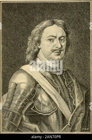 Medievale e Moderna storia . ies di una nazione, il bene e il male,stato così riassunta in una singola personalità, destinata ad essere itshistorical tipo. , . Pietro è la Russia, - la sua carne e sangue, il suo temperamento, il suo vir-Mart, e i suoi vizi.Peter ha beenlikened la leggenda-ary eroi della Rus-sian e la Gothicrace. Egli era un elementare manof forcesand passioni. Hehad adatta di Berserkerrage, - frenziesduring selvatici che la lifeof nessuno circa himwas sicuro. Egli in-dulged in combattimenti astonishingdrinking anddelighted in buffone-ery e grossolana del raccolto.Ma su againstPeters morse sono state setmany virtù. Heworked str Foto Stock