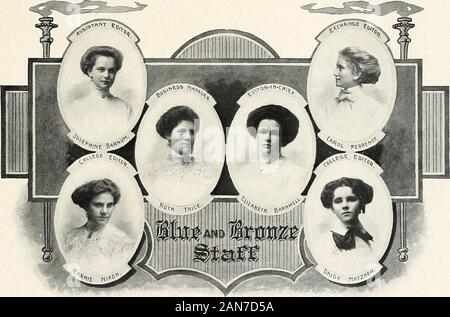 Milady in marrone 1909 . un DaltonRuth DunklinJuanita EvansAvalyn Fleming Bessi Susie Gamer Eleanor Gordon Minnie T. GrooverMary Hartzell Estelle Hickens Reece Ingram Mabel Jackson Sheilah Johnson Mattie Bell Jones ra Johnston Ruth Trice Jennie Kyle Gladys Kyte Daisy Landis Maud Lea Bertha Lenoir Charlotte amore entElston Rowena Daley Maria DeboeElise Epperson Elizabeth FeeWigton Minnie Fry Sara GeersAlma GordonElizabeth GrinterVadie Hilligh Fisher Ella Whitnel Virgi:Beth LogginsMossie LucasGlenora MaloneEdith MerrillGrace McMainEva Milton Jeannette MoormanMarie Myers Maddc Virginia Lyies Eudora M Foto Stock