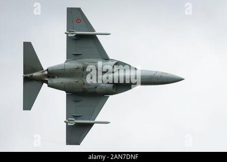 Fairford, Gloucestershire, Regno Unito - Luglio 20th, 2019: Aeronautica Militare Italiana M-346 Master visualizza a Fairford International Air Tattoo 2019 Foto Stock