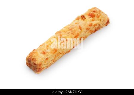 Studio shot di formaggio artigianale cannucce tagliate fuori contro uno sfondo bianco - Giovanni Gollop Foto Stock