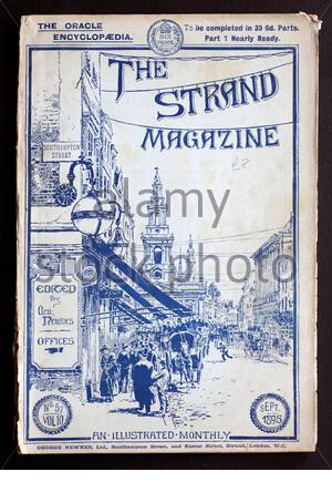 The Strand Magazine mensile illustrato, essa è stata pubblicata nel Regno Unito dal 1891 fino al 1950, vintage copia da settembre 1895 Foto Stock