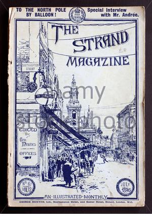 The Strand Magazine mensile illustrato, essa è stata pubblicata nel Regno Unito dal 1891 fino al 1950, vintage copia da Luglio 1896 Foto Stock