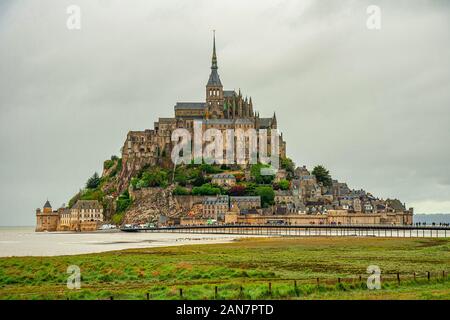 Mont Saint Michel. Normandia, Francia Foto Stock