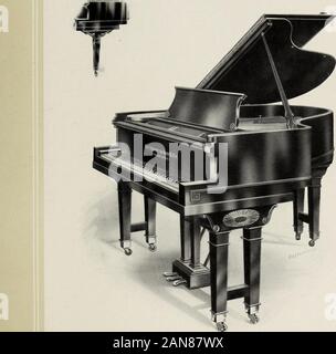 Catalogo di Schomacker grand e pianoforti verticali e la Schomacker Angelopian giocatore-pianoforte . inguislu-d aspetto generalmente. scliomacker I.itent I.ciuilibre sistema risonante di costruzione in acciaio lient withcontinuous rim. Il brevetto UE-ctro-oro di stringhe. Indipendenti di tri-ble risonatore; tone-sostenere pedale; arcuato, violino-motlelMumding-l)oariniilar dimensioni, a causa della extr.iordinary andnuisical profondità (piality del basso quando le stringhe di lunghezza è considerato, miited w ith solidityand jiowt-rof tutta la scala come non sono mai stati prima ottenuto a partire da un suo instrumentof si/e. Alla sanu tempo t Foto Stock