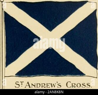 Un'isola storia; un bambino nella storia dell' Inghilterra . ST GEORGES Ckoss.. ST Andrews Cross. Foto Stock