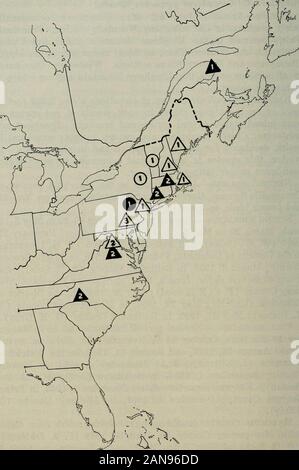 North American fauna . lei) ; il 21 maggio 1892, a Baltimore County (G. H. grigio). Caduta la migrazione.-normale Periodo: settembre 20-30 per Novem-ber 10-20; picco, 15 Ottobre al 5 novembre. Extreme arrivaldates: Agosto 26, 1923 e 31 agosto 1919, nel quartiere ofColumbia (J. Kittredge, Jr.) ; il 4 settembre 1951, in HowardCounty; 4 settembre 1955, a Baltimore County (C. M. Bu-chanan). Extreme date di partenza: Dicembre 9, 1943, nella contea di PrinceGeorges; Dicembre 6, 1901, Allegany County (G.Fei rig). Conteggio massimo (nonbreeding).-molla: 500 vicino CabinJohn, Montgomery County, il 17 aprile 1949 (P. A. Foto Stock