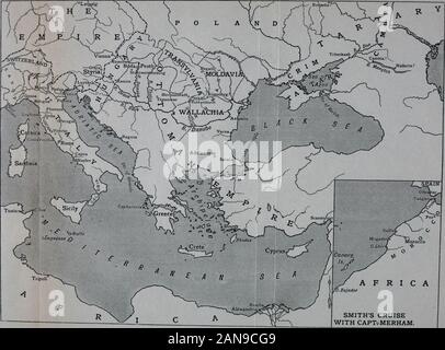 Le avventure del capitano John Smith, capitano di duecento cinquanta cavalli, e qualche volta Presidente della Virginia . giorno. Capitolo VI IL VENEZIANO ARGOSY vostro argosies con vela portly,come signiors e ricchi borghesi del diluvio.o, come lo sono state la sfilata del mare,Do overpeer il petty traflickersThat curtsy a loro, li fanno riverenza,come si vola da loro con le loro ali di tessuto. Mercante di Venezia. 1600. La mattina è iniziata con temperature calma e chiara e a Giovanni, tohis delizia, esplorato altre due navi in sella a anchorthat aveva pnt in riparo durante il precedente anche-ing. Non appena il sole era abbastanza alto, h Foto Stock