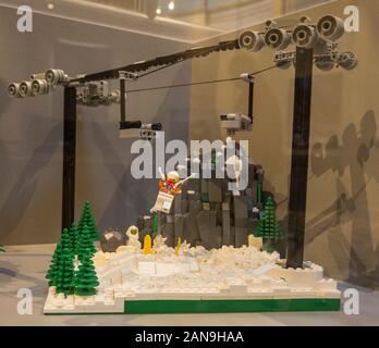 LEGO BRIKS IN MOSTRA DEL CINEMA DI VERSAILLES, Francia Foto Stock