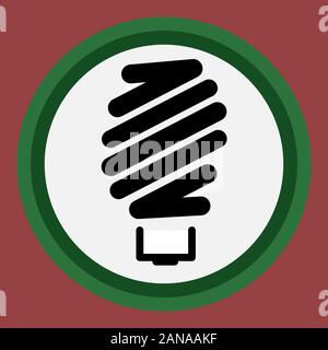 Icona in un semplice stile isolato lampadina. Illustrazione Vettoriale