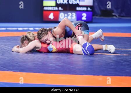 Roma, Italia. Xvi gen, 2020. allison mackenzie ragan (USA) durante il 1Â° Serie Classifica Torneo Internazionale - Day2, Rage in Roma, Italia, 16 gennaio 2020 Credit: Indipendente Agenzia fotografica/Alamy Live News Foto Stock
