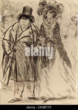 Le scene di vita Parigina / Charles Paul de Kock ; con una introduzione generale di Jules Claretie ; tradotto in inglese da Edith Mary Norris. . L, a me sembrava una scimmia disguisedas una donna. Si tratta di alcuni stranieri di lady che sta prendendo la airfor il suo stato di salute. Buona cieli ! Guarda come se lei neededsome salute. ?% E LE ALTE dame che talvolta sente theseremarks che sono fatte su di lei, getta furiousglances alla folla e spreme il suo husbandsarm dicendo,- fare a piedi lungo, M. Mollet, si dawdle amongthese bassa di persone - essi potrebbero rubare il scialle offmy spalle e certamente lei woul Foto Stock