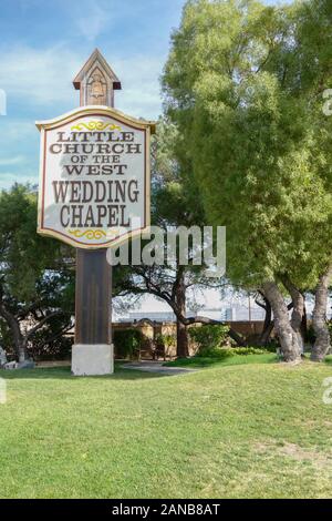 La piccola Chiesa di Occidente di Matrimonio in Cappella di Las Vegas, nel Nevada. Foto Stock