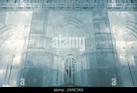 Hrebienok: Tatranska Ladovy Dom (Tatra Ice Dome) 2019/2020 - Cattedrale Di Notre Dame. Slovacchia. Europa Foto Stock