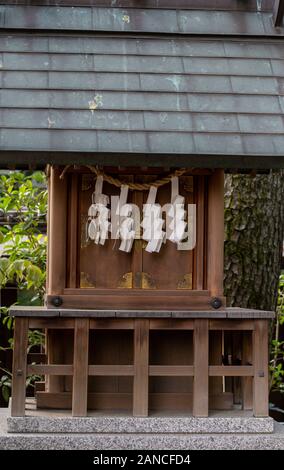 Gli elementi di design da Shinto santuari e templi buddisti a Kyoto, Giappone Foto Stock