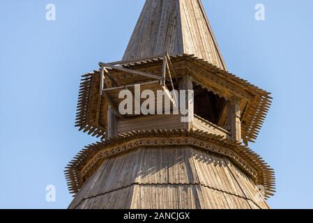 Tetto di legno del Cremlino di Kazan' torre vicino. Edificio storico, il turismo. La Russia. Foto Stock
