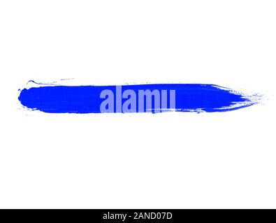 Blu linea Acquerelli illustrazione della spazzola. Abstract blu sullo sfondo della spazzola Foto Stock