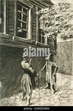 Lo strano caso del DrJekyll MrHudeIllustrated e da Charles Raymond Macauley . Con le sue mani. 77 Lo strano caso del dottor fekyll e il Sig. Hyde sulla sua uscita, l' avvocato arrestato andhad una parola o due con il porto di Poole. Da thebye, ha detto che vi era una lettera consegnata in-giorno; qual era il messaggero come ? ButPoole era positivo nulla era venuto exceptby post; e solo circolari tramite che, headded. Questa notizia inviati fuori il visitatore con la sua fearsrenewed. Chiaramente la lettera era venuto dalla porta thelaboratory ; eventualmente, aveva infatti, beenwritten nell'armadio; e se fosse così, itmust essere giudicato in modo diverso, Foto Stock