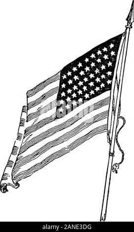 Harper's Enciclopedia della storia degli Stati Uniti da 458 A.dto 1906, sulla base del piano di Benson John Lossing .. . Il flag CFLFEPER.. La bandiera nazionale. 11, 1777, la prima battaglia dopo la sua adop tion. Esso flrst apparso su una politica estera forte attesa, Giugno 28, 1778, quando capitano Rath-osso, dell'Sloop americano-di-guerra Provi- mari indiano in azienda (un Albany-costruito vaso), Cap. Stewart Dean, in 178,5.Quando il Vermont e Kentucky sono state aggiuntea un' unione di Stati di bandiera è stata alterata.da un atto del Congresso (GEN. 13, 1794) il dence, con il suo equipaggio e alcuni scampati numero di strisce e stelle Foto Stock