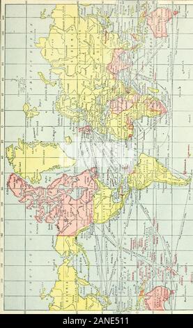 Nuova Geografia elementare : adatta per l'uso in scuole canadesi . I V i 1-3 !^ - w 01 • 63- ! ! Foto Stock