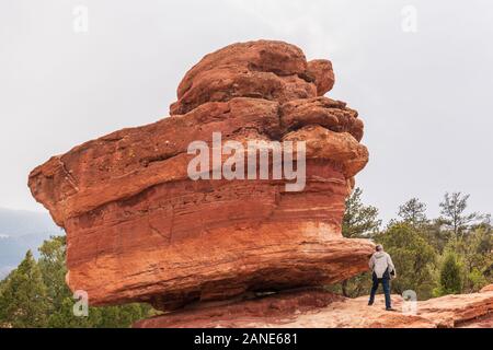 Giardino degli Dei in Colorado Springs, Colorado. Foto Stock