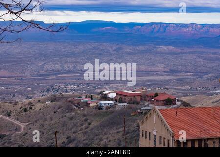 Vista aerea della Arizona impianto minerario nel deserto Foto Stock